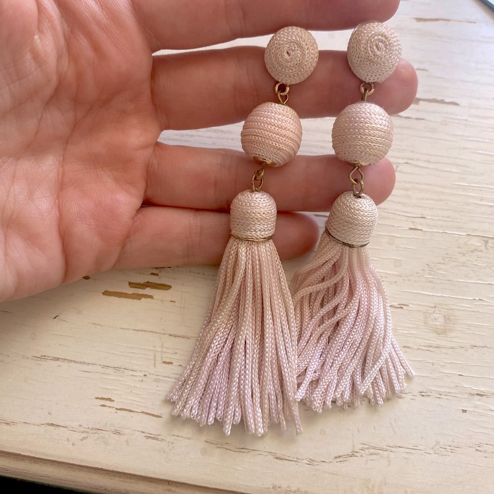 Sugarfix by Bauble Bar Pink Fringe Ball Dangle Earrings